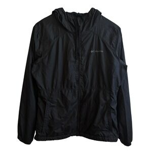 Columbia‎ Black Full Zip Fleece Lined Hoodie Jacket With Pockets Size S #344